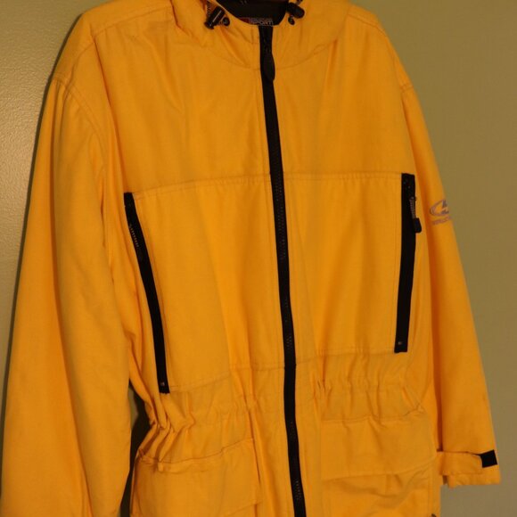 WINTER IS COMING! - Yellow Structure Sport Winter Ski Hooded Jacket Coat - L - Picture 14 of 16